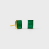 May Emerald Emerald Cut Earrings