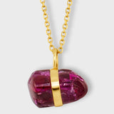 July Birthstone Ruby Necklace