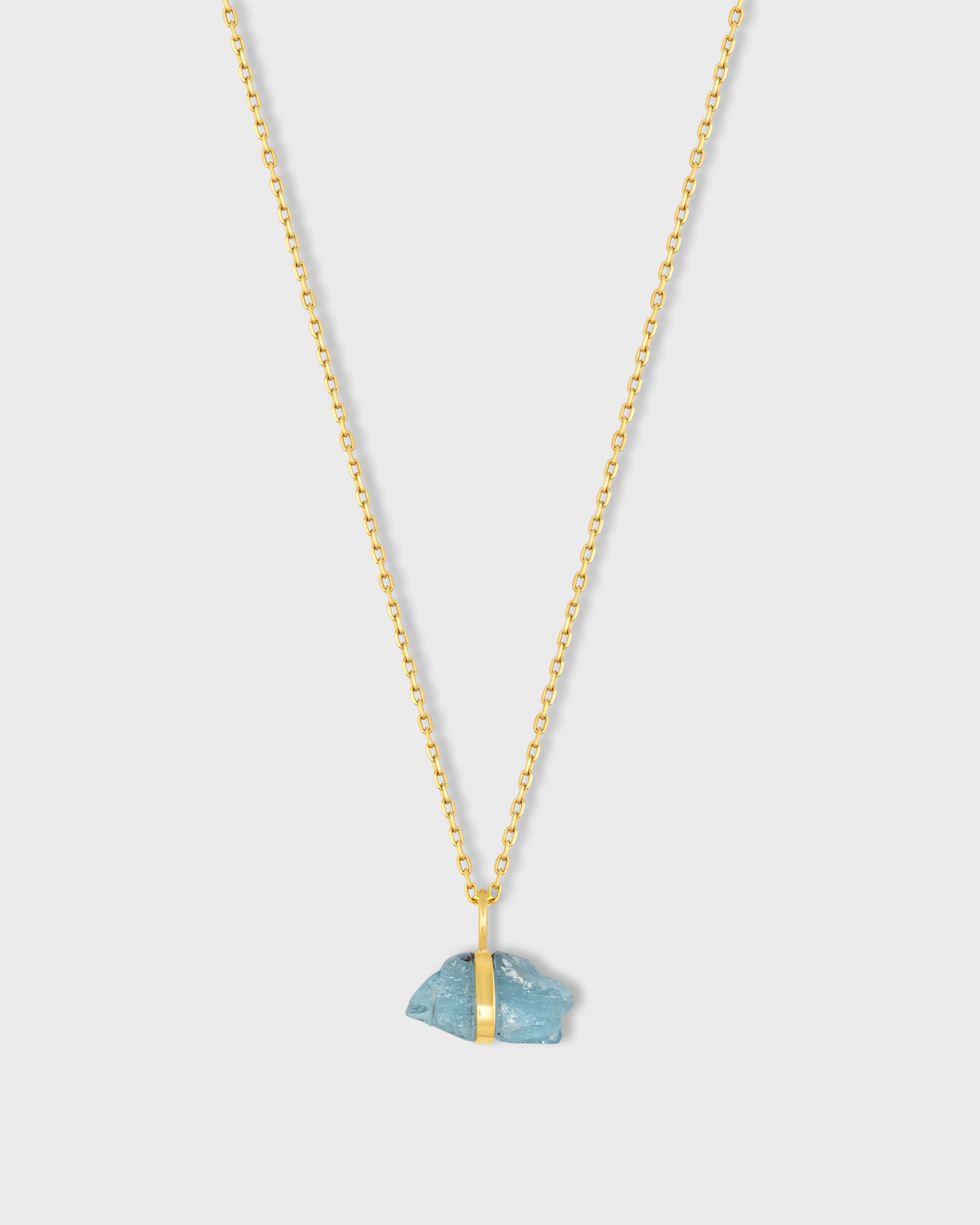 Birthstone March Aquamarine Necklace