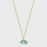 March Birthstone Aquamarine Necklace