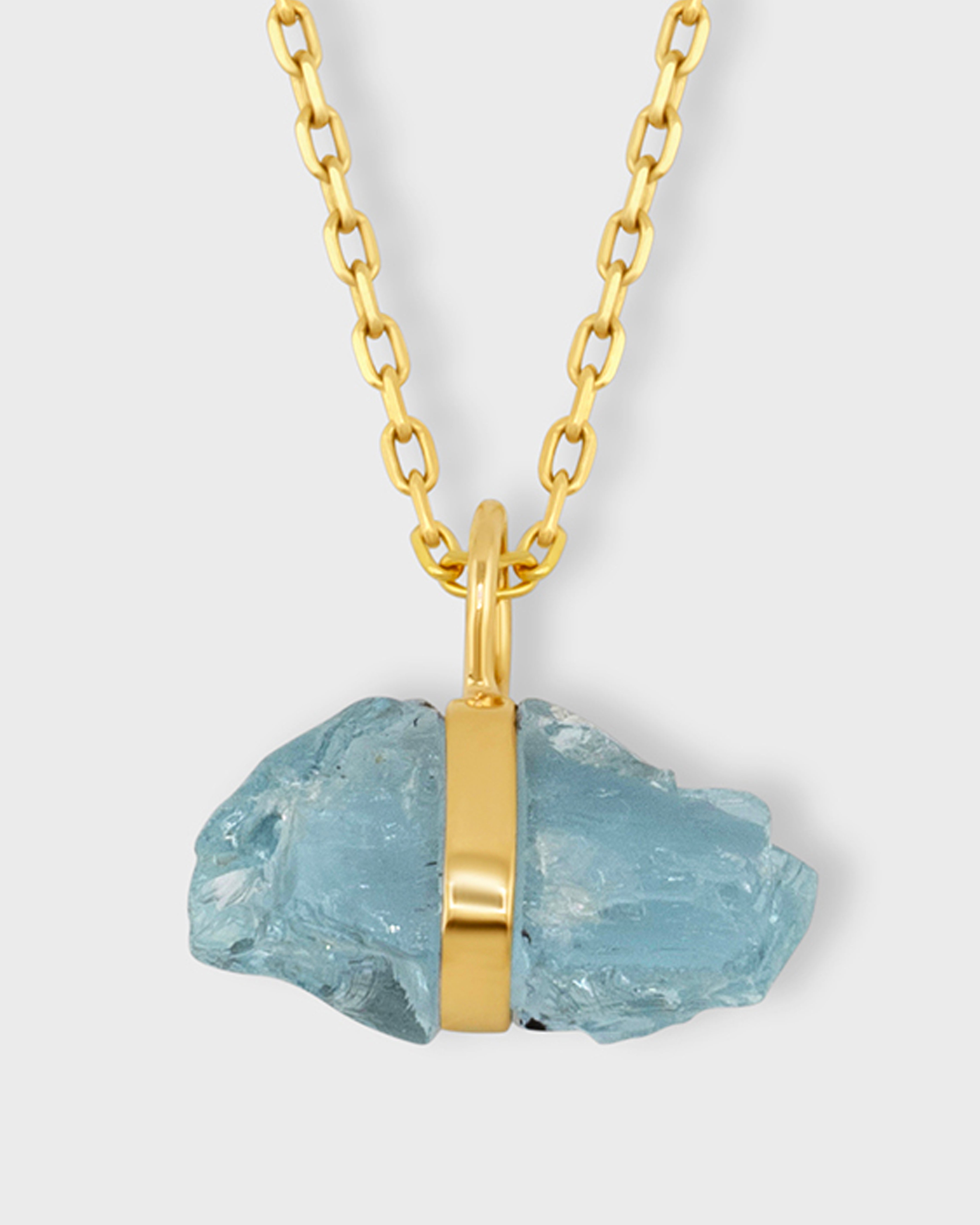 Birthstone March Aquamarine Necklace