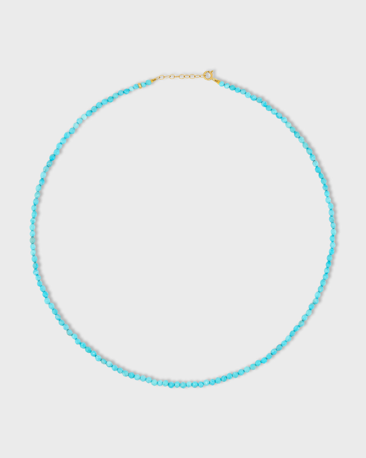 Birthstone December Turquoise Beaded Necklace