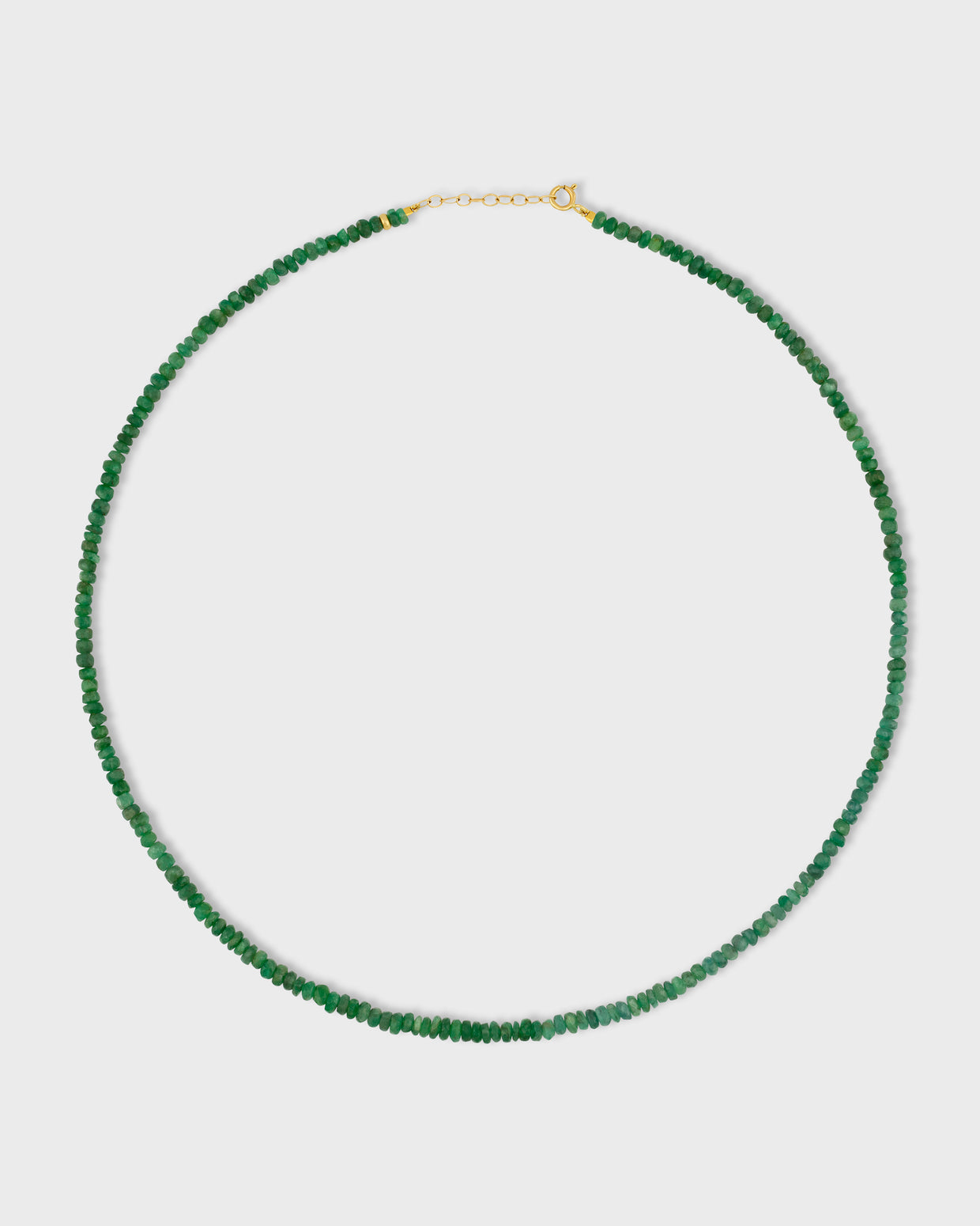 Birthstone May Emerald Beaded Necklace