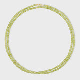 Birthstone August Peridot Double Long Necklace