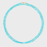 Birthstone December Turquoise Double Long Necklace