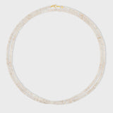 Birthstone June Moonstone Double Long Necklace