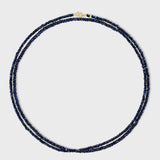 Birthstone September Sapphire Double Long Necklace