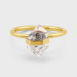 April Birthstone Herkimer Diamond Ring