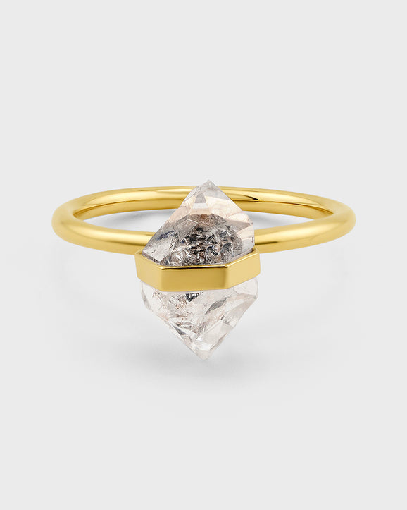 Birthstone April Herkimer Diamond Ring