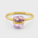 February Birthstone Amethyst Ring