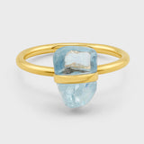 Birthstone March Aquamarine Ring