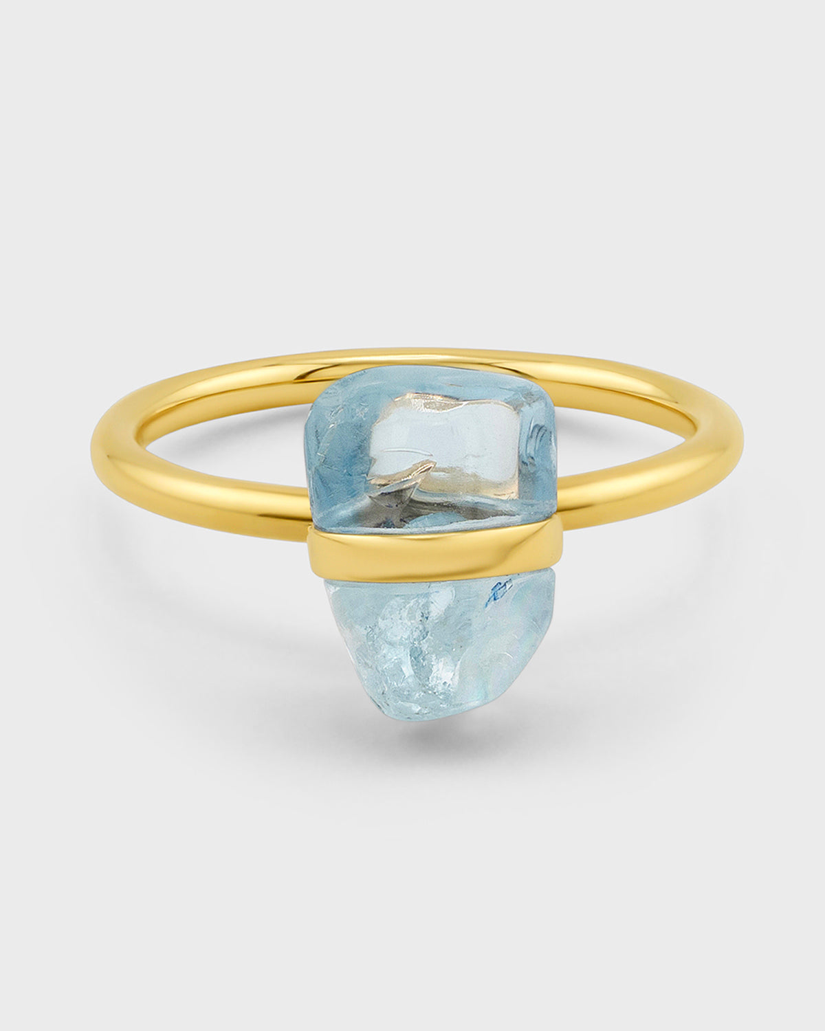 Birthstone March Aquamarine Ring