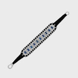 Chakra Blue Sapphire Diamond Woven Bracelet