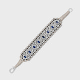 Chakra Regal Blue Sapphire Diamond Woven Bracelet