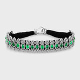 Chakra Royal Emerald Diamond Bracelet