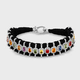 Chakra Rainbow Sapphire Diamond Bracelet