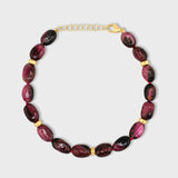 Arizona Bio Tourmaline Gold Bead Bracelet