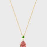 Happy Buddha Mini Tourmaline Necklace
