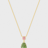 Happy Buddha Mini Mint Tourmaline Necklace