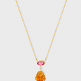 Happy Buddha Mini Sunshine Tourmaline Necklace