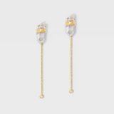 Crystalline Diamond Bezel Drop Crystal Earring