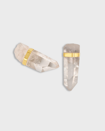 Crystal and Bar Earrings in Gold main image 0