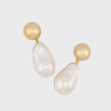 Ocean Golden South Sea & Baroque Pearl Earrings