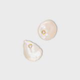 Ocean Diamond Bezel Pearl Earrings