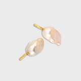 Ocean Diamond Gypsy Baroque Pearl Earrings