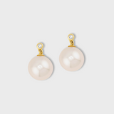 Ocean Diamond Pearl Earrings