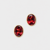Chakra Garnet Orbit Stud Earrings