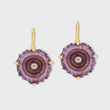 Dream Catcher Amethyst Eye Earring