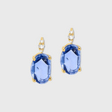 Chakra Blue Sapphire Diamond Earrings