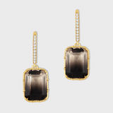 Aura Horizon Phantom Citrine Smoky Earrings