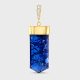 Tanzanite Diamond Cap Charm