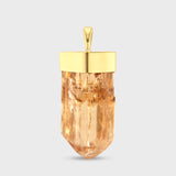 Gold Topaz Gold Cap Charm