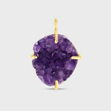 Amethyst Geo Charm