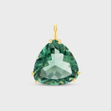 Fluorite Gemstone Triangle Charm