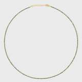 Astral Faceted Green Diamond Necklace