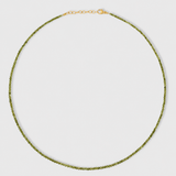Astral Faceted Green Diamond Necklace