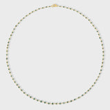 Astral Green Diamond Link Necklace