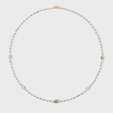 Astral Blue Diamond Chip Link Necklace