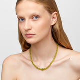 Aurora Peridot Fancy Cut Necklace