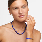 Aurora Lapis Fancy Cut Necklace