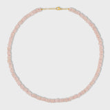 Aurora Rose Quartz Fancy Cut Necklace