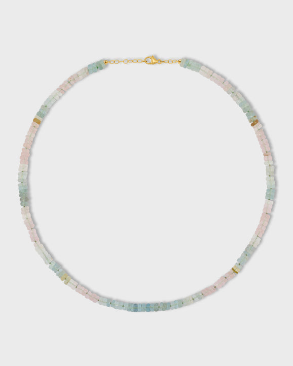Aurora Morganite Fancy Cut Necklace
