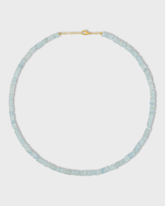 Aurora Aquamarine Fancy Cut Necklace