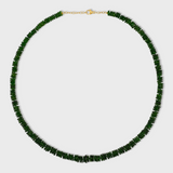 Aurora Chrome Diopside Fancy Cut Necklace