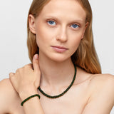 Aurora Chrome Diopside Fancy Cut Necklace