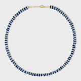 Aurora Aquamarine & Lapis Fancy Cut Necklace